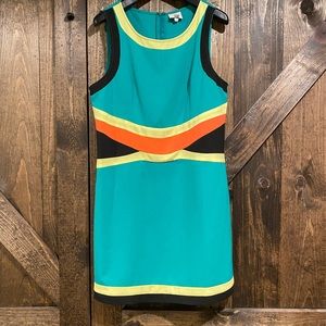 Color-blocked Shift Dress